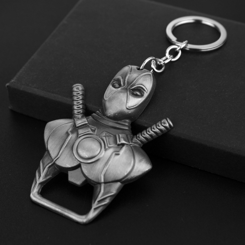 Car Accessories Decoration - Deadpool Keychain Trendy Personalized Keyring Bottle