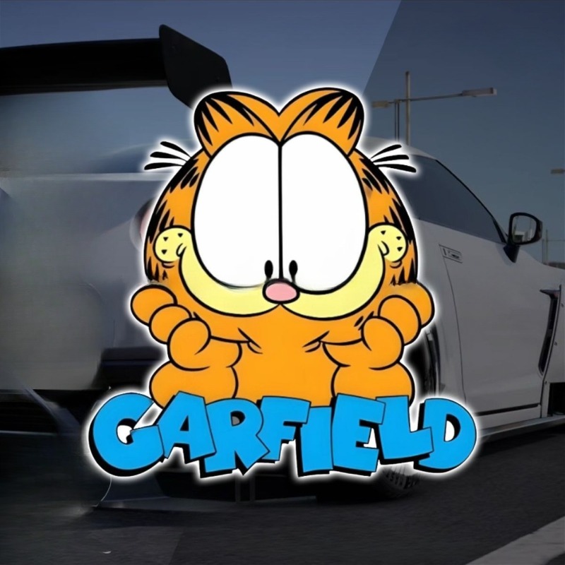 Creative cartoon cute Garfield - огляд і ціна Car Accessories Decoration