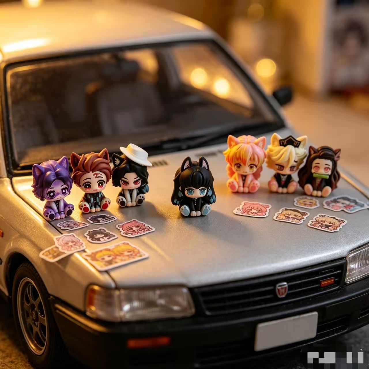 Demon Slayer Cute Chibi Figuri - огляд і ціна Car Accessories Decoration