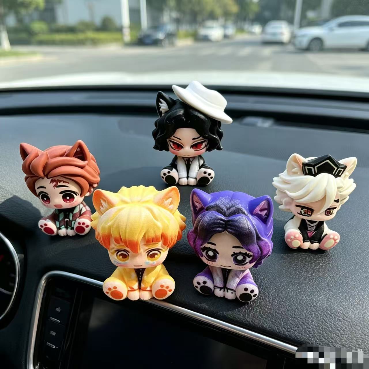 Demon Slayer Cute Chibi Figuri - огляд і ціна Car Accessories Decoration