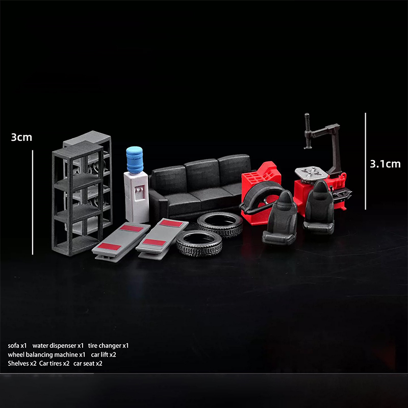 1:64 Car Repair Shop Prop Set  - огляд і ціна Car Accessories Decoration
