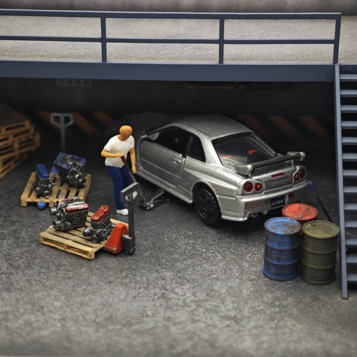 1:64 Car Model Repair Shop Sce - огляд і ціна Car Accessories Decoration