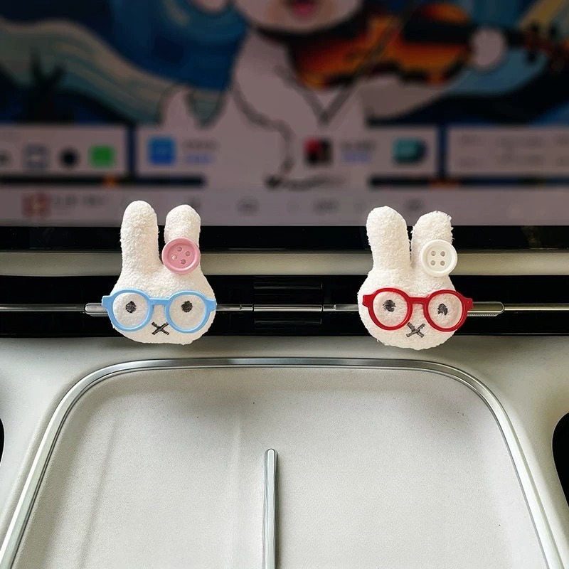 Cute Rabbit with Glasses Car A - огляд і ціна Car Air Freshener Vent