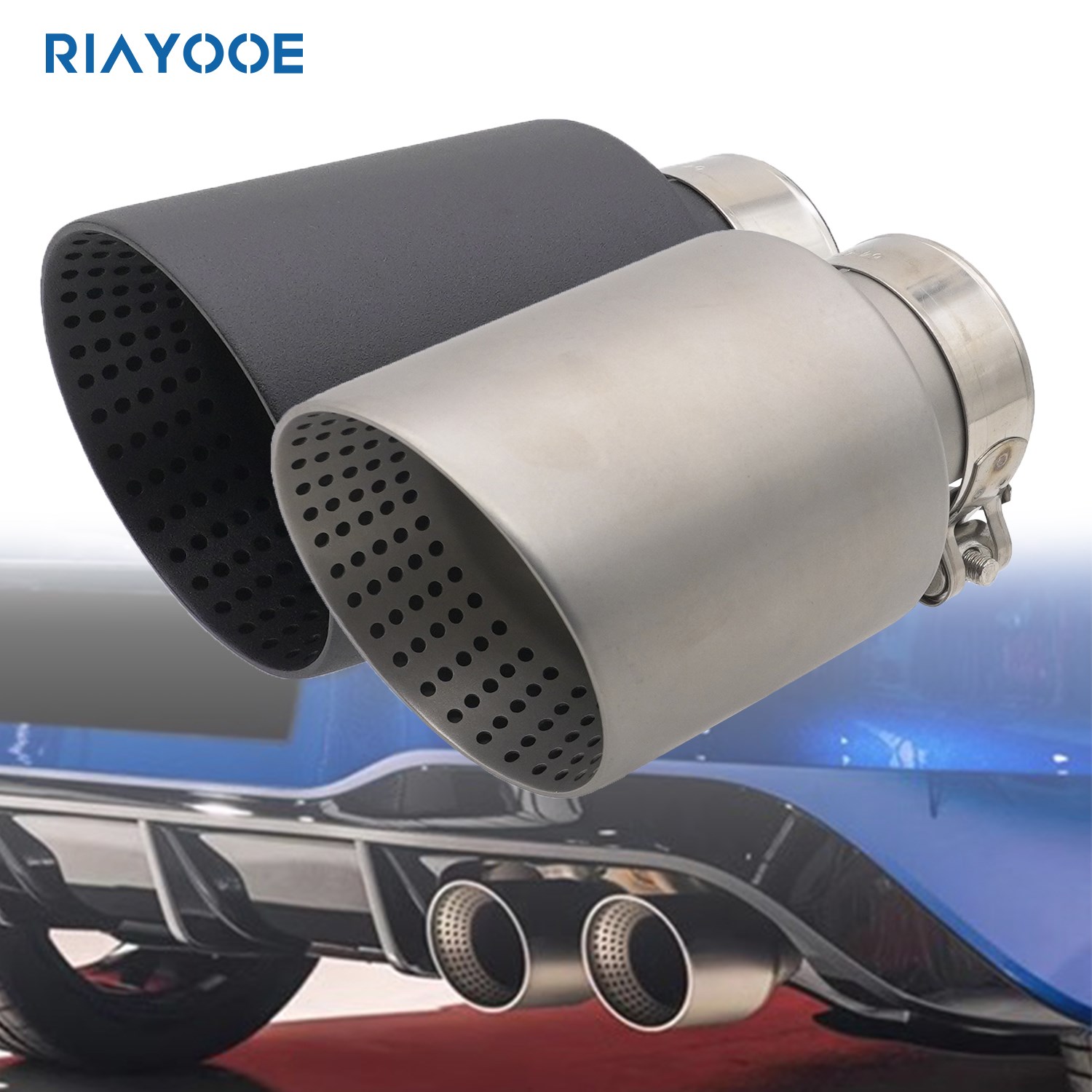 Car Exhaust Muffler Tips pipe  - огляд і ціна Car Accessories Sound System